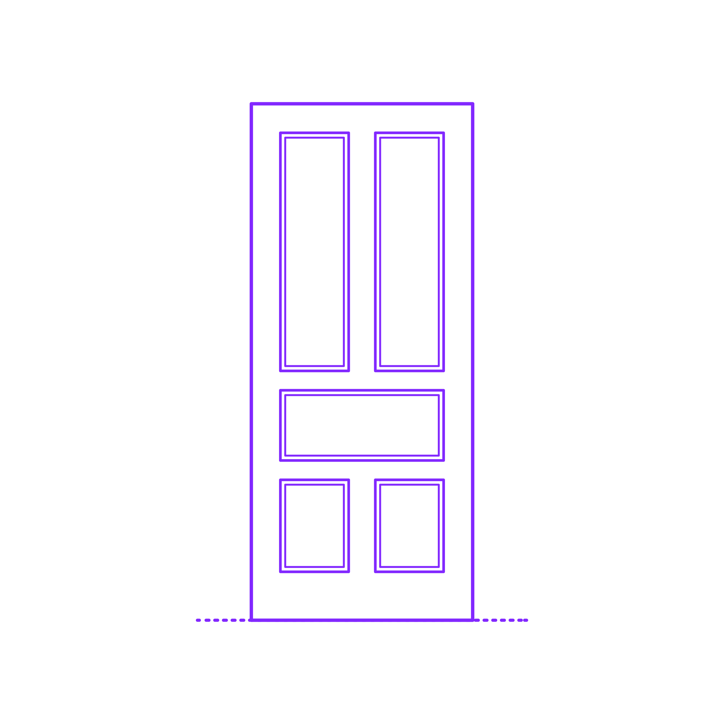 Buildings Exterior Doors Solid Entry Door Mix 5 Panels Split Simple Line Art Svg Free Vectors
